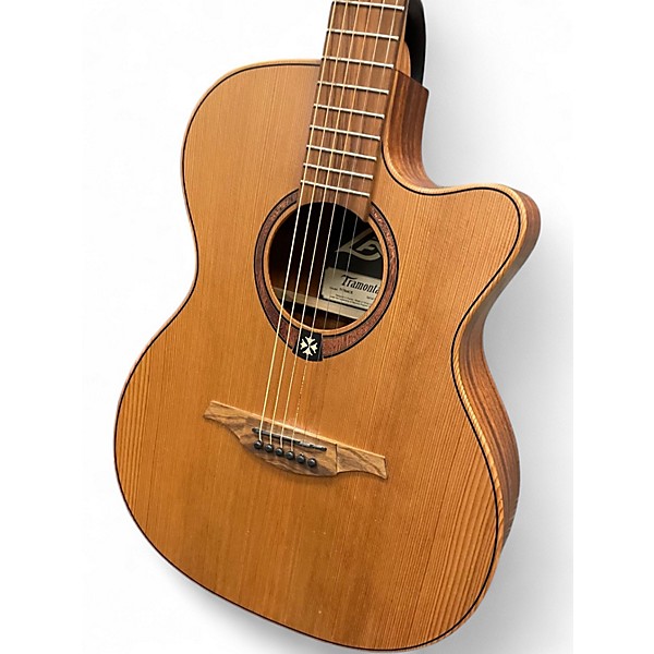 Used Lag Guitars T170ACE Natural Acoustic Electric Guitar