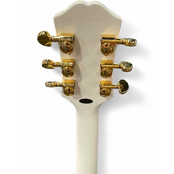 Used 2020s Epiphone Les Paul Custom White Solid Body Electric Guitar