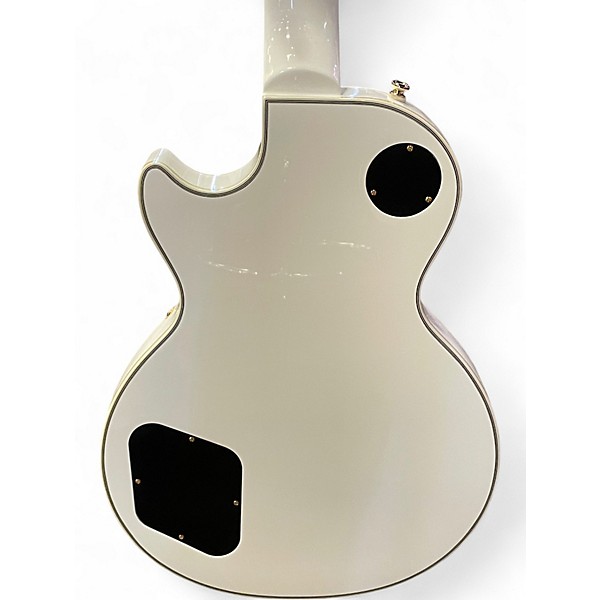 Used 2020s Epiphone Les Paul Custom White Solid Body Electric Guitar