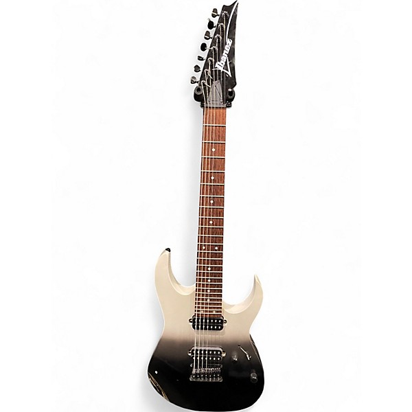 Used Ibanez RG7421 RG Series Black Fade Metallic Solid Body Electric Guitar