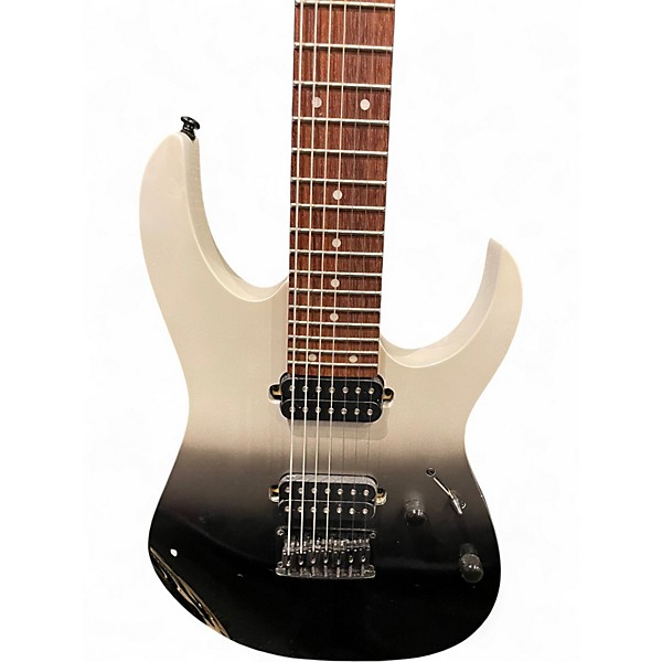 Used Ibanez RG7421 RG Series Black Fade Metallic Solid Body Electric Guitar