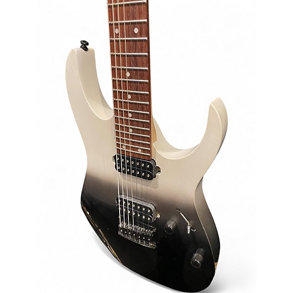 Used Ibanez RG7421 RG Series Black Fade Metallic Solid Body Electric Guitar
