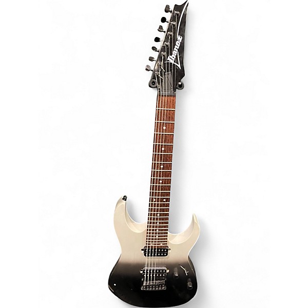 Used Ibanez RG7421 RG Series Black Fade Metallic Solid Body Electric Guitar
