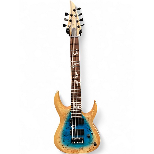 Used Zuwei Custom Shop Series Blue Starburst Solid Body Electric Guitar