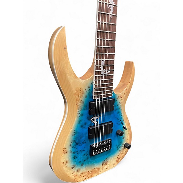 Used Zuwei Custom Shop Series Blue Starburst Solid Body Electric Guitar