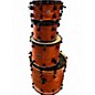 Used Crush Drums & Percussion 4 Piece Chameleon Ash Orange Drum Kit thumbnail