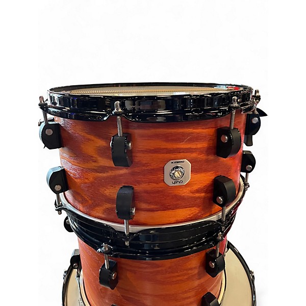 Used Crush Drums & Percussion 4 Piece Chameleon Ash Orange Drum Kit