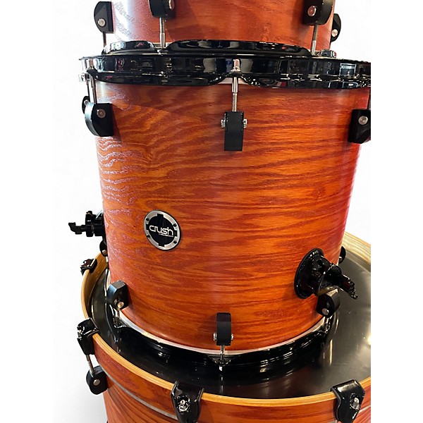 Used Crush Drums & Percussion 4 Piece Chameleon Ash Orange Drum Kit