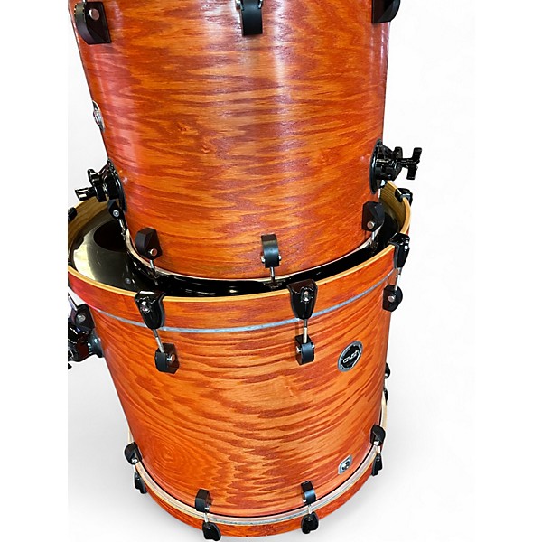 Used Crush Drums & Percussion 4 Piece Chameleon Ash Orange Drum Kit