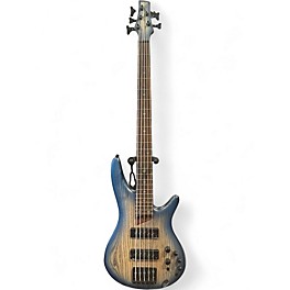 Used 2020s Ibanez SR605E Trans Blue Electric Bass Guitar