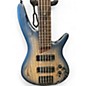 Used 2020s Ibanez SR605E Trans Blue Electric Bass Guitar