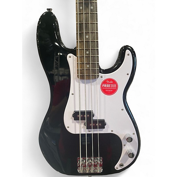 Used 2020s Squier Precision Bass Black Electric Bass Guitar