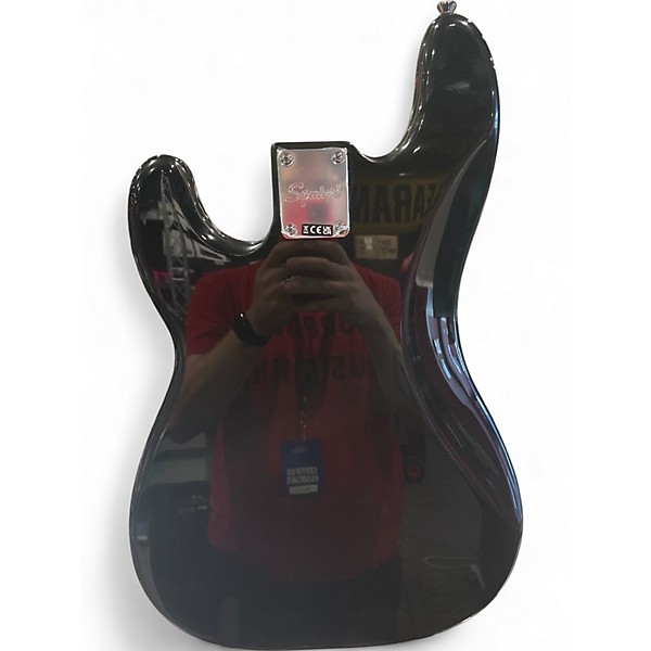 Used 2020s Squier Precision Bass Black Electric Bass Guitar