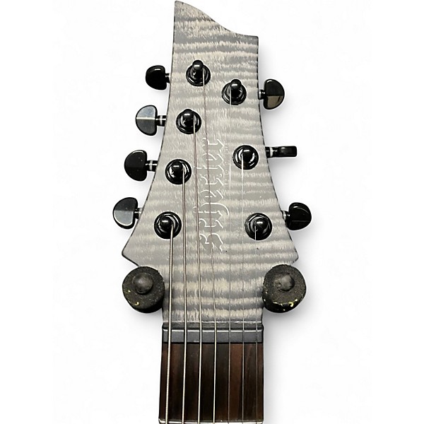 Used Schecter Guitar Research Sunset 7 Extreme Grey Ghost Solid Body Electric Guitar