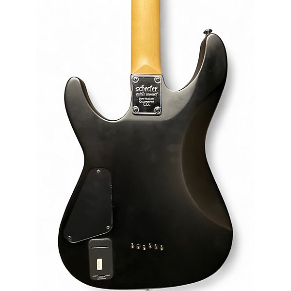 Used Schecter Guitar Research Demon 6 Aged Satin Black Solid Body Electric Guitar