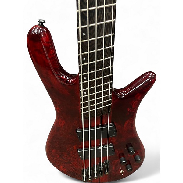 Used Spector NS DIMENSION 5 RED Electric Bass Guitar
