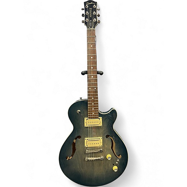 Used Godin Montreal Premiere Blue Sunburst Hollow Body Electric Guitar