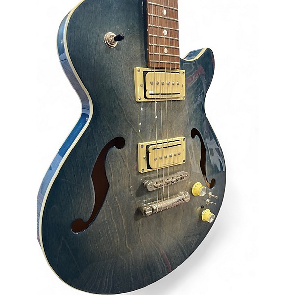 Used Godin Montreal Premiere Blue Sunburst Hollow Body Electric Guitar