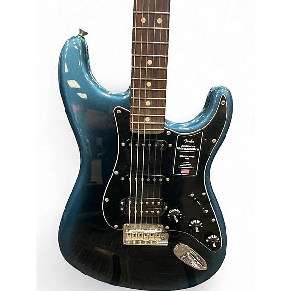 Used Fender American Professional II Stratocaster Dark Night Blue Solid Body Electric Guitar