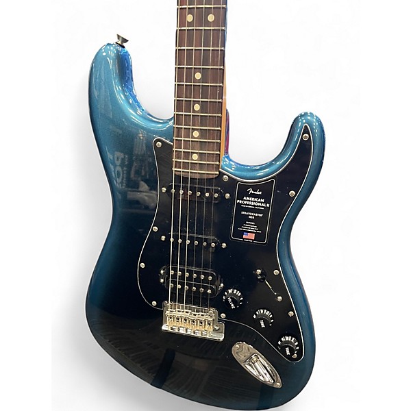 Used Fender American Professional II Stratocaster Dark Night Blue Solid Body Electric Guitar