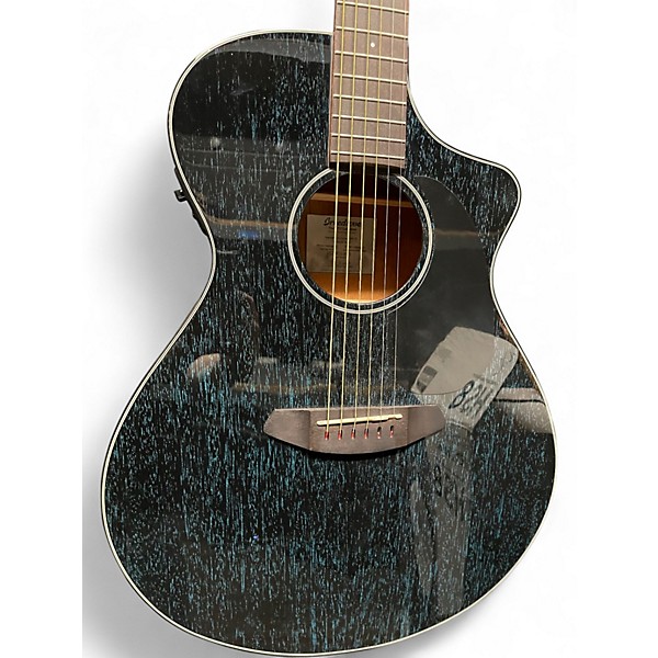 Used Breedlove Rainforest S Concert CE Midnight Blue Acoustic Electric Guitar