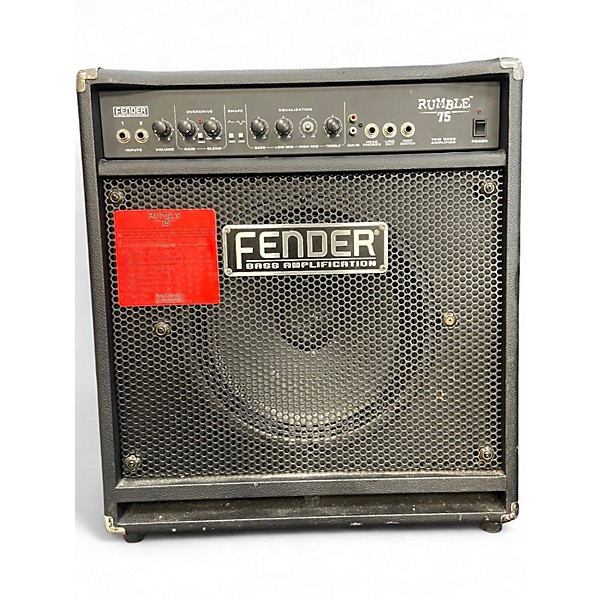 Used Fender Rumble 75 75W 1x12 Bass Combo Amp