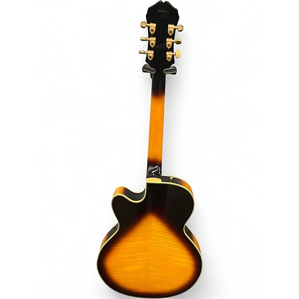 Used Epiphone Joe Pass Emperor II 3 Tone Sunburst Hollow Body Electric Guitar