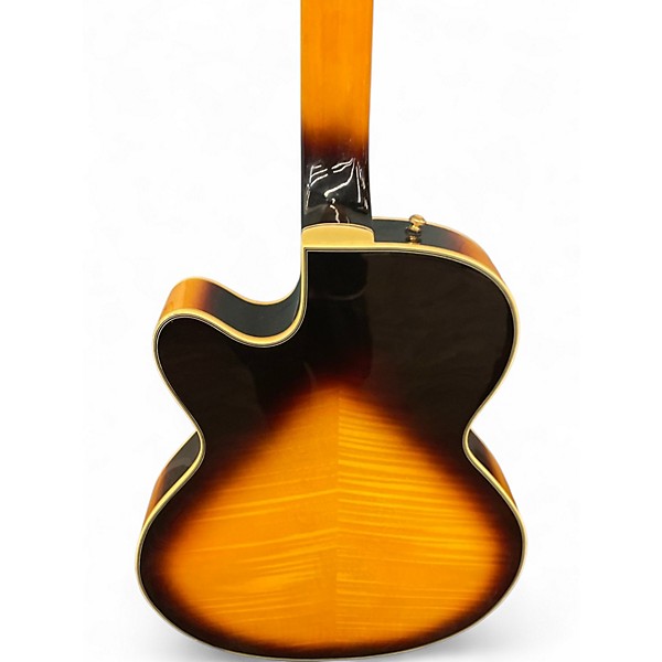 Used Epiphone Joe Pass Emperor II 3 Tone Sunburst Hollow Body Electric Guitar