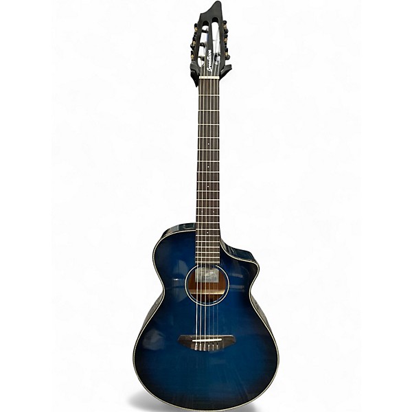Used Breedlove Discovery Concert Blue Burst Acoustic Guitar