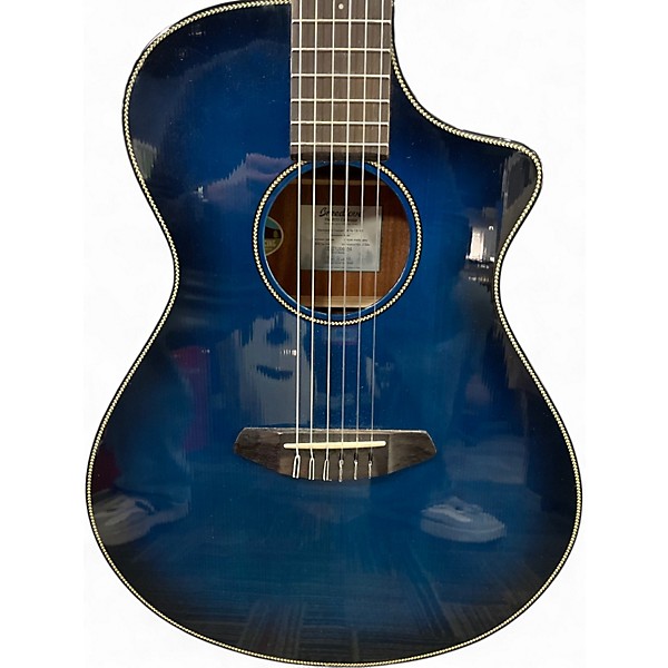 Used Breedlove Discovery Concert Blue Burst Acoustic Guitar