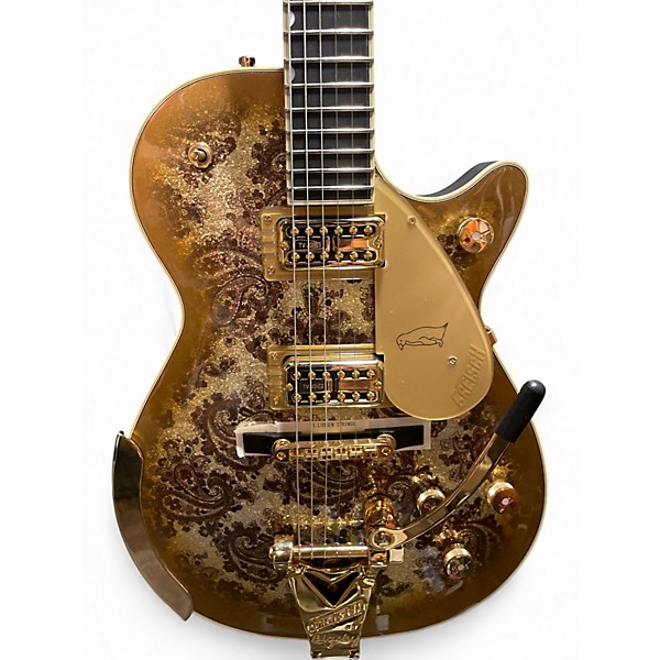 Used Gretsch Guitars G6134TG GOLD PAISLEY Solid Body Electric Guitar
