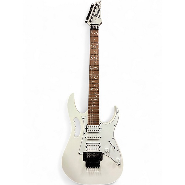 Used Ibanez JEMJR Alpine White Solid Body Electric Guitar