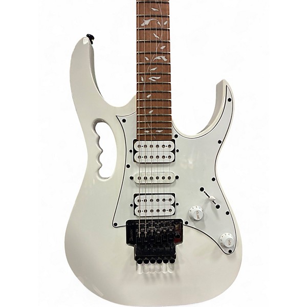 Used Ibanez JEMJR Alpine White Solid Body Electric Guitar