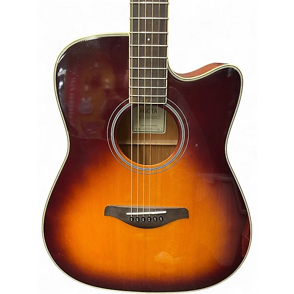 Used Yamaha FGC-TA Sunburst Acoustic Electric Guitar