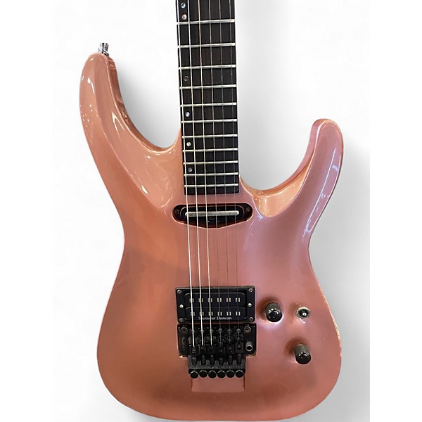 Vintage 1989 ESP Horizon Rose Gold Solid Body Electric Guitar