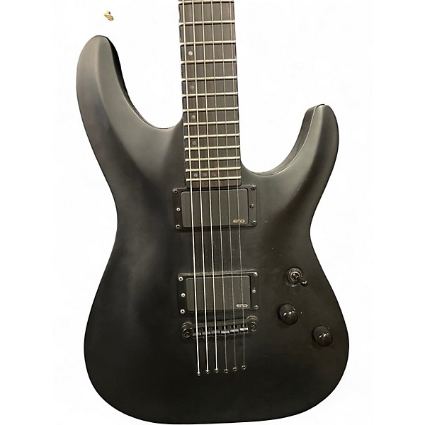 Used Schecter Guitar Research C1 Standard Black Solid Body Electric Guitar