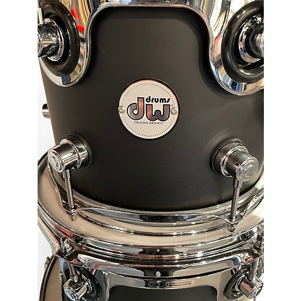 Used DW 4 Piece Design Series Black Satin Drum Kit