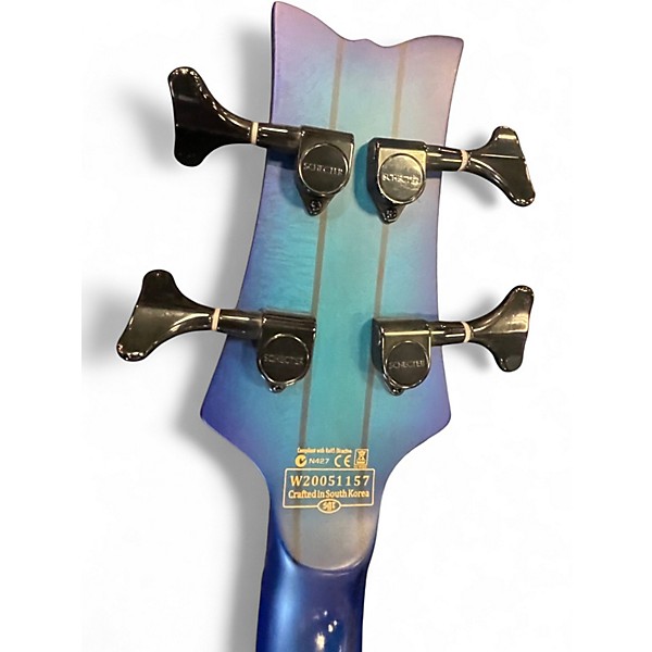 Used Schecter Guitar Research Studio 4 Blue Electric Bass Guitar