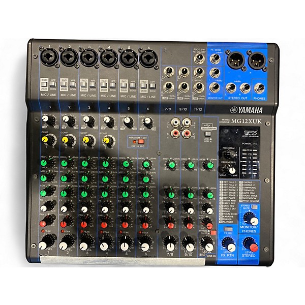 Used Yamaha MG12XUK Unpowered Mixer