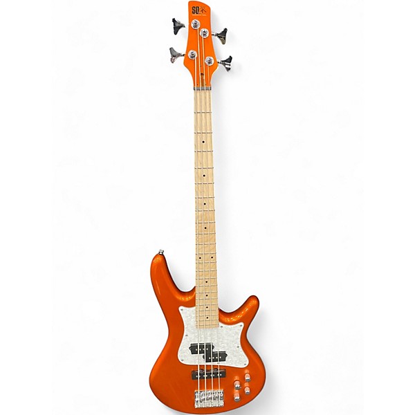 Used Ibanez SRMD200 Metallic Orange Electric Bass Guitar