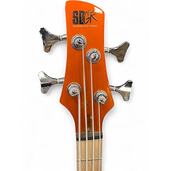 Used Ibanez SRMD200 Metallic Orange Electric Bass Guitar