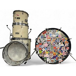 Used Mapex 5 Piece Venus White Drum Kit