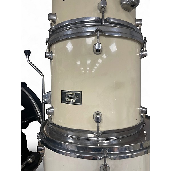 Used Mapex 5 Piece Venus White Drum Kit