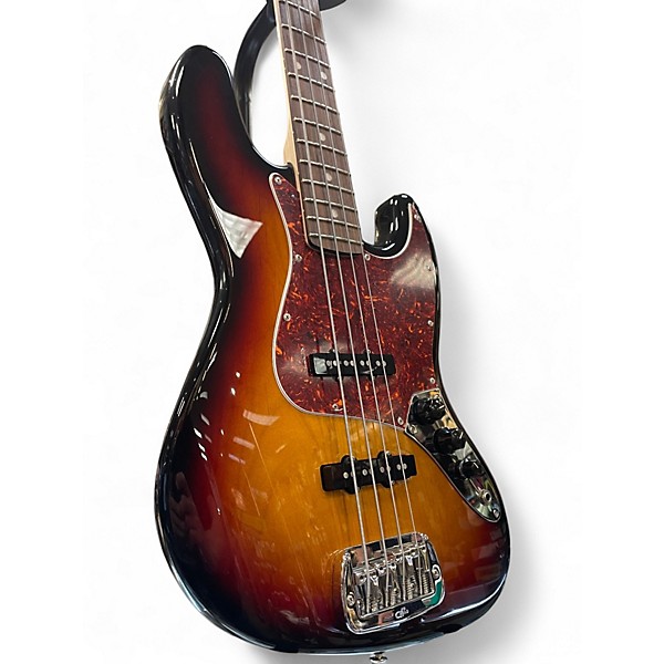 Used G&L USA Fullerton Deluxe JB Quartersawn 3 Tone Sunburst Electric Bass Guitar