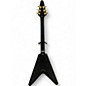 Used Gibson 2000s Flying V Custom Black and Gold Solid Body Electric Guitar