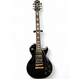 Used Epiphone les paul custom 3 pick up ebony Solid Body Electric Guitar