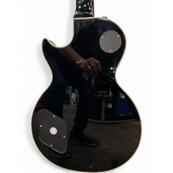 Used Epiphone les paul custom 3 pick up ebony Solid Body Electric Guitar