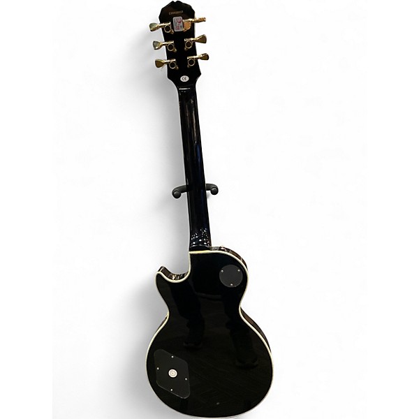 Used Epiphone les paul custom 3 pick up ebony Solid Body Electric Guitar