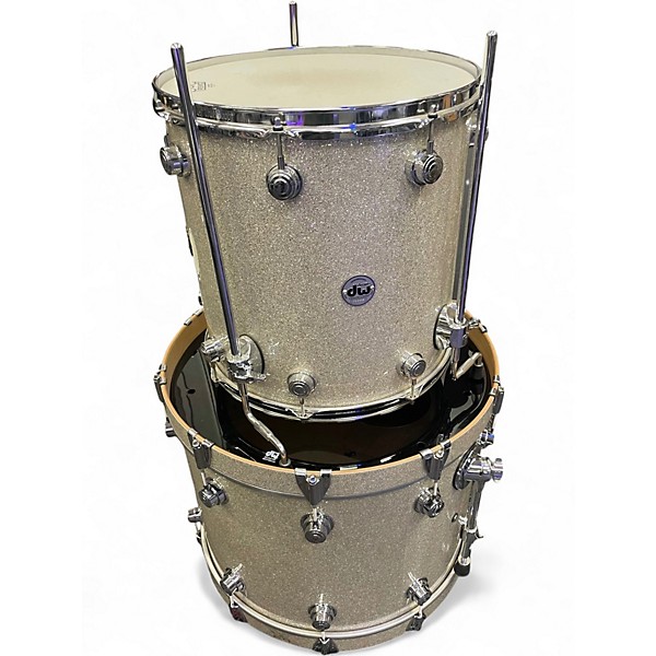 Used 2025 DW 4 Piece Collector's Series BROKEN GLASS Drum Kit