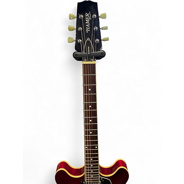 Used Hamer ECHOTONE Cherry Hollow Body Electric Guitar